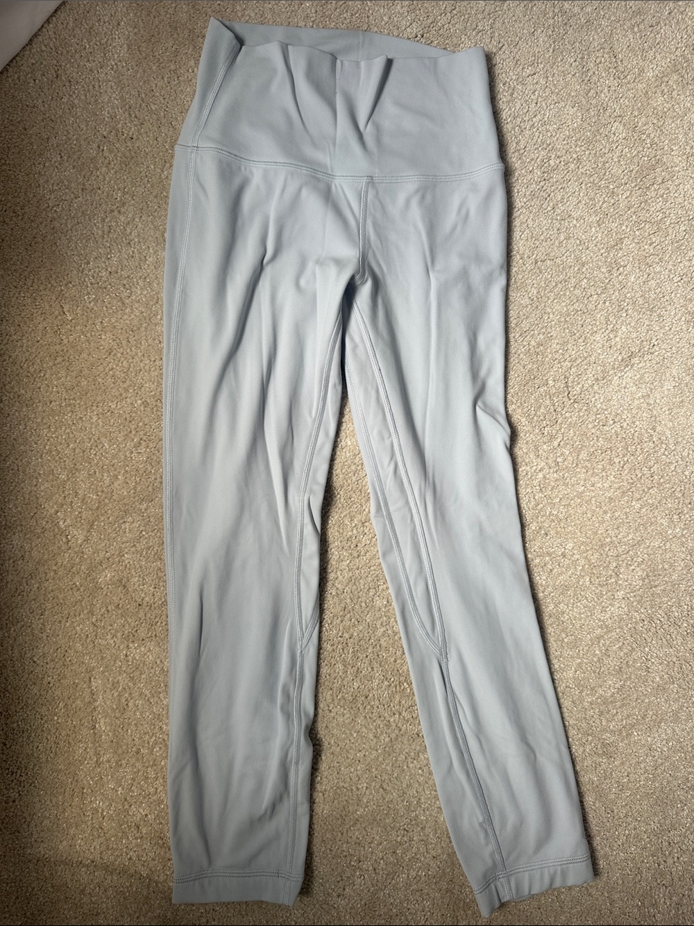 lululemon athletica Light Gray High-Rise Leggings